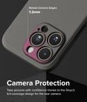 كفر ايفون 15 برو ماكس مع ماج سيف رمادي رينجكي Ringke Onyx Case Compatible with iPhone 15 Pro Max