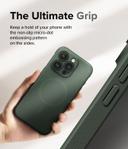 Ringke Onyx Magnetic Compatible with iPhone 15 Pro Max Case [Compatible with MagSafe] Enhanced Grip Tough Flexible TPU Shockproof Rugged TPU Bumper Drop Protection Phone Cover - Dark Green