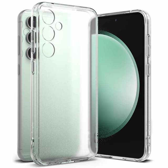 Ringke Fusion Compatible with Samsung Galaxy S23FE 5G Case (2023), Transparent Thin Hard Back Shockproof TPU Bumper Phone Cover for Galaxy S23FE - Matte Clear