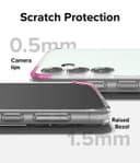 Ringke Fusion Compatible with Samsung Galaxy S23FE 5G Case (2023), Transparent Thin Hard Back Shockproof TPU Bumper Phone Cover for Galaxy S23FE - Matte Clear