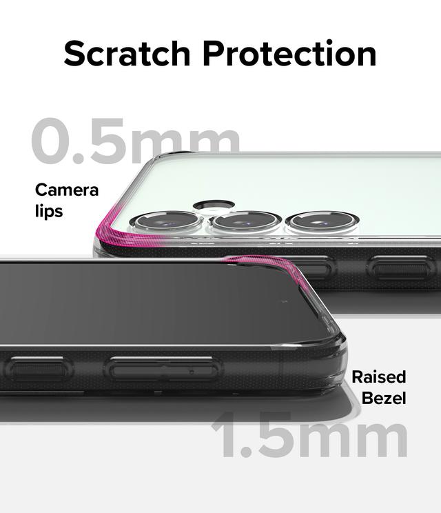 Ringke Fusion Compatible with Samsung Galaxy S23FE 5G Case (2023), Transparent Thin Hard Back Shockproof TPU Bumper Phone Cover for Galaxy S23FE - Smoke Black - SW1hZ2U6MzE4NzM3Mw==