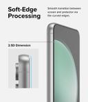 Ringke Full Cover Tempered Glass Screen Protector Compatible with Samsung S23FE, Premium 9H Hardness Shatterproof Coverage Protective Film with Installation Kit- 2 Pack - 2 Pack, W Installation Jig