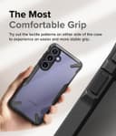 Ringke Fusion-X Compatible with Samsung Galaxy S24 5G Case (2024), Clear Hard Back with Shockproof Protective Bumper Phone Cover for Galaxy S24 - Black