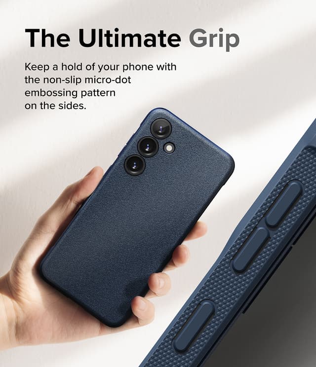 Ringke Onyx Compatible with Samsung Galaxy S24 Plus 5G Case (2024), Rugged Shockproof Non-Slip TPU Slim Thin Phone Cover for Galaxy S24 Plus- Navy