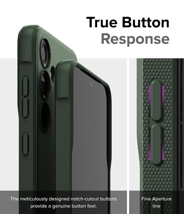 Ringke Onyx Compatible with Samsung Galaxy S24 Plus 5G Case (2024), Rugged Shockproof Non-Slip TPU Slim Thin Phone Cover for Galaxy S24 Plus- Dark Green
