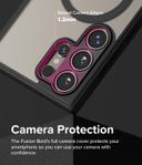 كفر حماية سامسونج اس 24 الترا مع ماج سيف شفاف وأسود مت رينجكي Ringke Fusion Bold Magnetic Compatible with Samsung Galaxy S24 Ultra Case