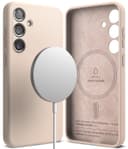 كفر حماية  سامسونج اس 24 الترا  سيليكون مع ماج سيف زهر رملي رينجكي Ringke Silicone Magnetic Compatible with Samsung Galaxy S24 Ultra Case