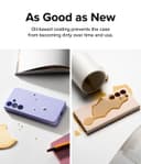 Ringke Silicone Magnetic Compatible with Samsung Galaxy S24 Ultra Case Cover Powerful Magnet Long Lasting Silky Feel Anti-Fingerprint Galaxy S24 Ultra Back Cover - Lavender