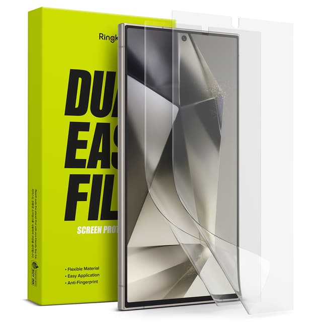 لاصقة حماية الشاشة لهاتف سامسونج اس 24 الترا 5 جي قطعتين رينجكي  Ringke Dual Easy Film for Samsung Galaxy S24 Ultra 5G Screen Protector