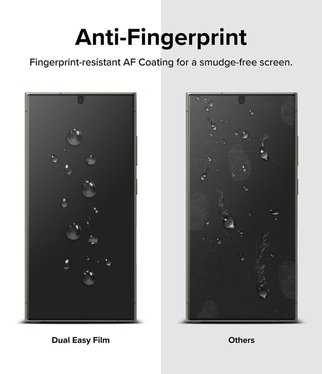 لاصقة حماية الشاشة لهاتف سامسونج اس 24 الترا 5 جي قطعتين رينجكي  Ringke Dual Easy Film for Samsung Galaxy S24 Ultra 5G Screen Protector