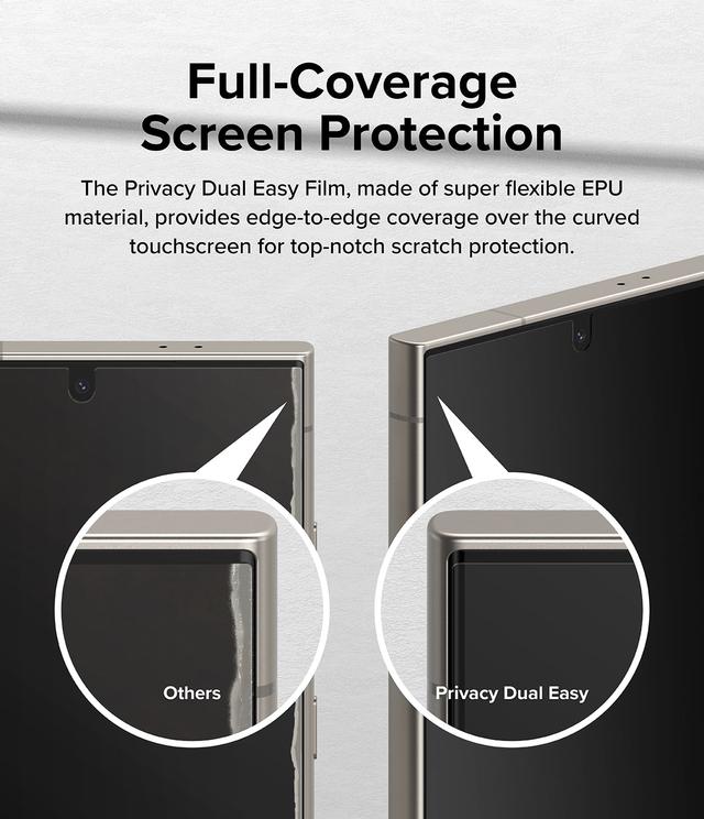 لاصقة حماية الخصوصية لهاتف سامسونج اس 24 الترا رينجكي Ringke Privacy Dual Easy Film Compatible with Samsung Galaxy S24 Ultra - SW1hZ2U6MzE4OTY0NQ==