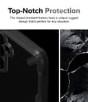 كفر حماية سامسونج غالاكسي اي 35 / 5 جي أسود وشفاف رينجكي Ringke Fusion-X Case Compatible with Samsung Galaxy A35 5G