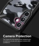 كفر حماية سامسونج غالاكسي اي 35 / 5 جي أسود مموه  Ringke Fusion-X Case Compatible with Samsung Galaxy A35 5G