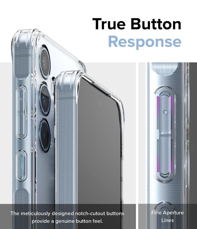 كفر حماية سامسونج اي 55 / 5 جي شفاف رينجكي Ringke Fusion Case Compatible with Samsung Galaxy A55 5G Clear