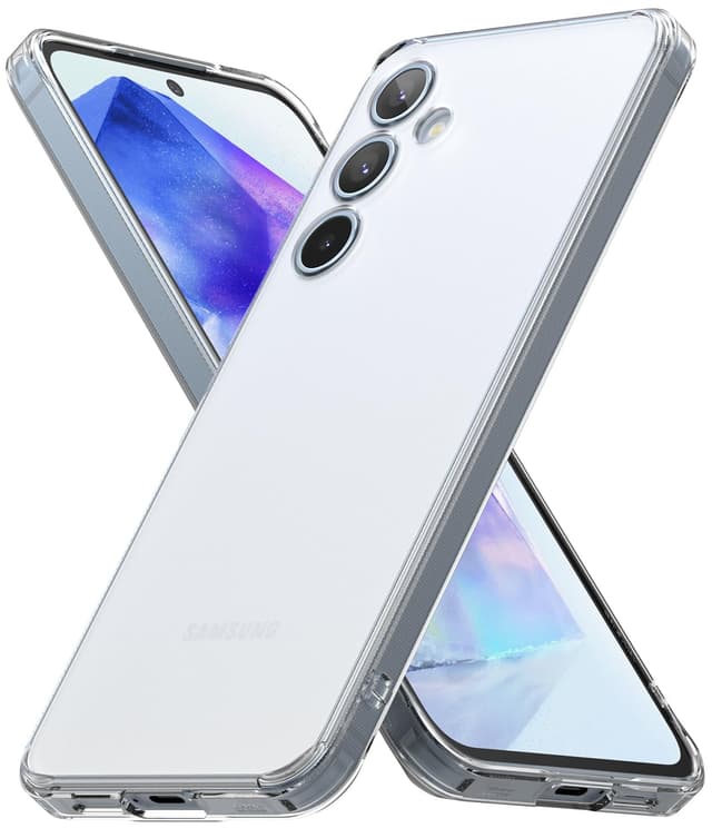 كفر حماية سامسونج اي 55 / 5 جي شفاف مت رينجكي Ringke Fusion Case Compatible with Samsung Galaxy A55 5G Matte Clear