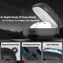 O Ozone Case Compatible with Samsung Galaxy Buds FE/Galaxy Buds 2 Pro/Galaxy Buds 2/ Galaxy Buds Pro/Galaxy Buds Live Case, 3D Game Console Design Silicone Protective Cover with Keychain-Black