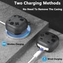 O Ozone Case Compatible with Samsung Galaxy Buds FE/Galaxy Buds 2 Pro/Galaxy Buds 2/ Galaxy Buds Pro/Galaxy Buds Live Case, 3D Game Console Design Silicone Protective Cover with Keychain-Black