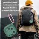 O Ozone Case Compatible with Samsung Galaxy Buds FE/Galaxy Buds 2 Pro/Galaxy Buds 2/ Galaxy Buds Pro/Galaxy Buds Live Case, 3D Game Console Design Silicone Protective Cover with Keychain- Green