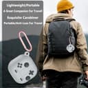 O Ozone Case Compatible with Samsung Galaxy Buds FE/Galaxy Buds 2 Pro/Galaxy Buds 2/ Galaxy Buds Pro/Galaxy Buds Live Case, 3D Game Console Design Silicone Protective Cover with Keychain- Grey