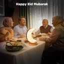 O Ozone Moon Table Lamp, LED Creative Crystal Lamp , Night Light Dimming Bedside Light with USB Charging, 3 colors Touch Bedside Night Light for Kids, for Girls Room, Bedroom and Ramadan Decorations