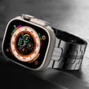 سير ساعة ابل تيتانيوم متوافق مع ابل ووتش الترا 2 أسود او اوزون O Ozone Titanium Metal Watch Band Strap Compatible with Apple Watch Ultra 2 Band