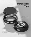 Ringke Air Sports Compatible with Samsung Galaxy Watch 6 40mm Case, Thin Soft Flexible Rugged TPU Raised Bezel Frame Protective Button Cover for Galaxy Watch6 40mm- Black - 696719