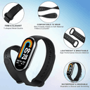 سوار ساعة شاومي باند 8 حزمة 3 في 1 سيلكون اوزون O Ozone Silicone Strap Compatible with Xiaomi Mi Band 8