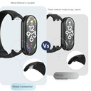 سوار ساعة شاومي باند 8 حزمة 3 في 1 سيلكون اوزون O Ozone Silicone Strap Compatible with Xiaomi Mi Band 8