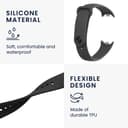 سوار ساعة شاومي باند 8 حزمة 3 في 1 سيلكون اوزون O Ozone Silicone Strap Compatible with Xiaomi Mi Band 8