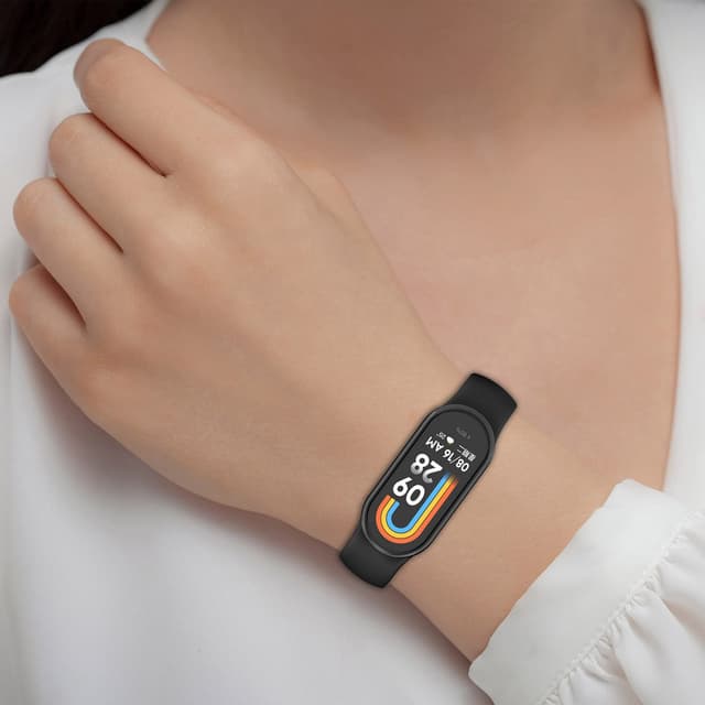 سوار ساعة شاومي باند 8 حزمة 3 في 1 سيلكون اوزون O Ozone Silicone Strap Compatible with Xiaomi Mi Band 8