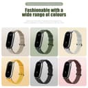 سوار ساعة شاومي مي باند 8 جلد ونايلون أسود او اوزون O Ozone Straps Compatible with Xiaomi Mi Band 8