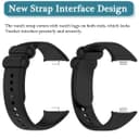 مجموعة سوار ساعة شاومي 8 برو سيلكون حزمة 4 في 1 أوزون O Ozone Silicone Straps Compatible with Xiaomi Mi Smart Band 8 Pro Wristband