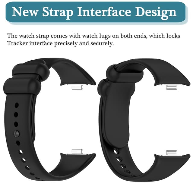 مجموعة سوار ساعة شاومي 8 برو سيلكون حزمة 4 في 1 أوزون O Ozone Silicone Straps Compatible with Xiaomi Mi Smart Band 8 Pro Wristband