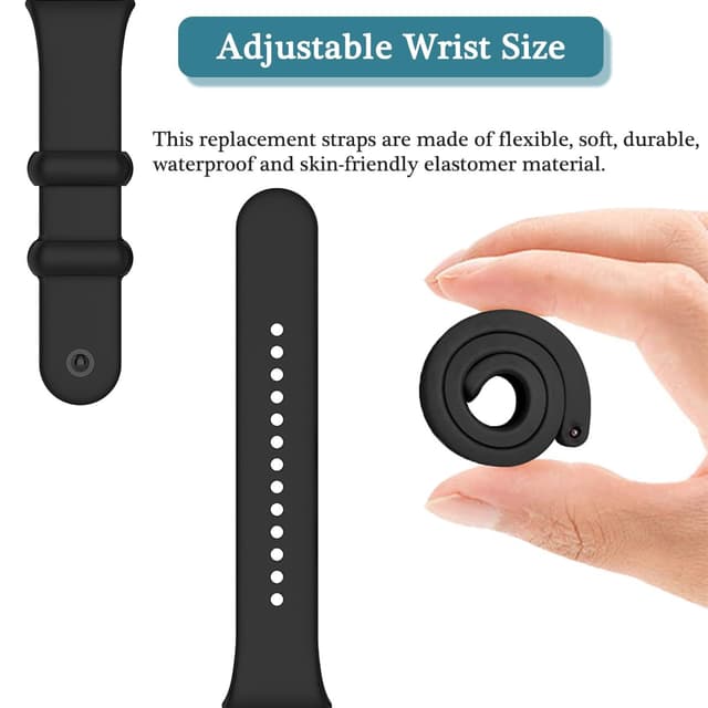 مجموعة سوار ساعة شاومي 8 برو سيلكون حزمة 4 في 1 أوزون O Ozone Silicone Straps Compatible with Xiaomi Mi Smart Band 8 Pro Wristband