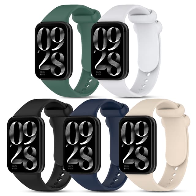 مجموعة سوار ساعة شاومي 8 برو سيلكون حزمة 4 في 1 أوزون O Ozone Silicone Straps Compatible with Xiaomi Mi Smart Band 8 Pro Wristband