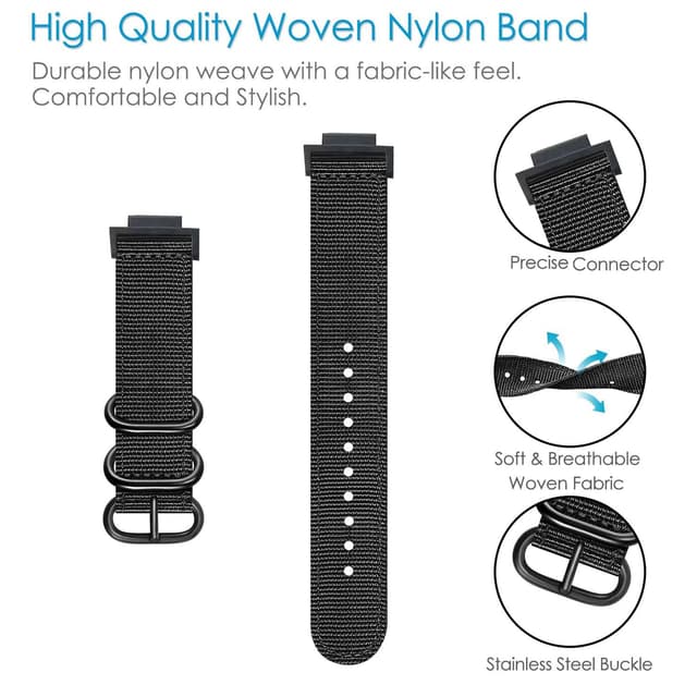 سوار ساعة شاومي سمارت باند 8 برو نايلون منسوج بيج او اوزون O Ozone Woven Nylon Strap Compatible With Xiaomi Smart Band 8 Pro