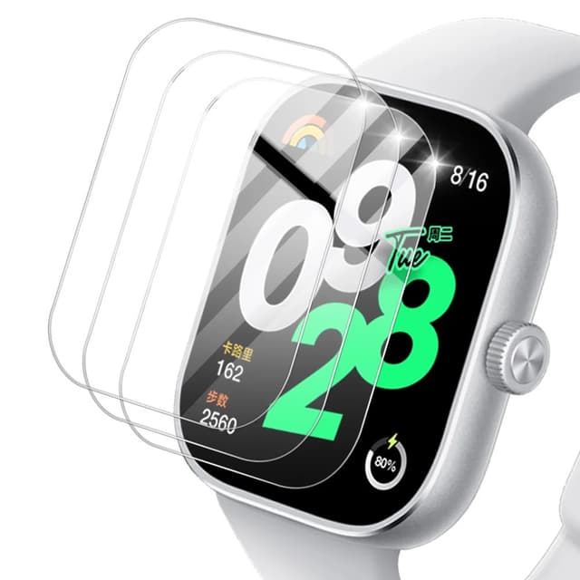 واقيات شاشة ساعة ريدمي 4 مقاومة للخدش حزمة 3 في 1 اوزون O Ozone Screen Protector Compatible with Redmi Watch 3 - 973554