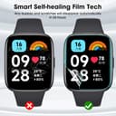 واقيات شاشة ساعة ريدمي 4 مقاومة للخدش حزمة 3 في 1 اوزون O Ozone Screen Protector Compatible with Redmi Watch 3 - 696345