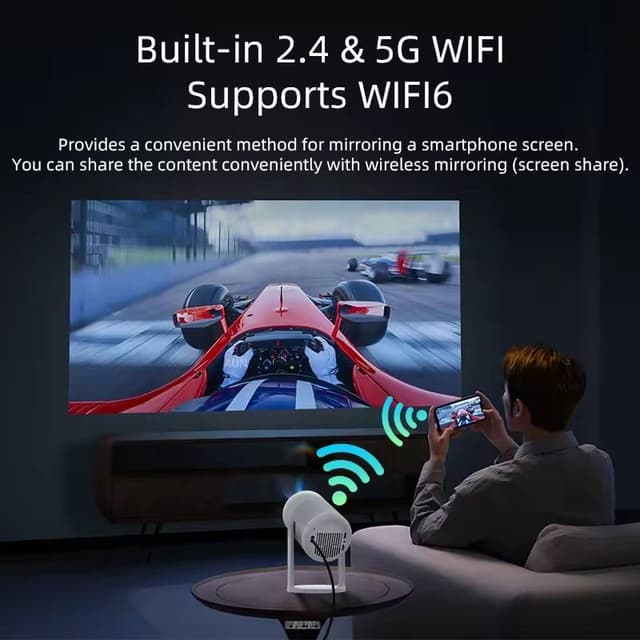 بروجكتر ذكي للجوال 150 بوصة 1080 بكسل Mini Portable Projector A004