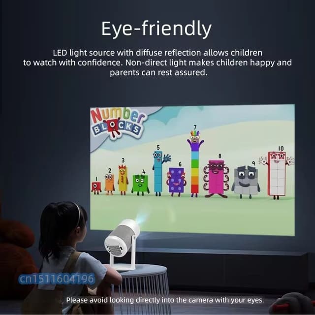 بروجكتر ذكي للجوال 150 بوصة 1080 بكسل Mini Portable Projector A004