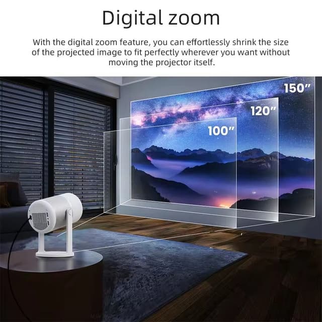 بروجكتر ذكي للجوال 150 بوصة 1080 بكسل Mini Portable Projector A004