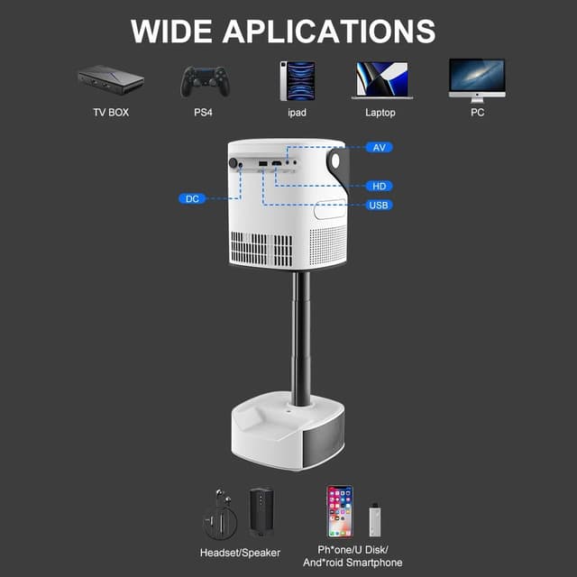 TS-2 Integrated Liftable Smart Projector 1080p 140inch