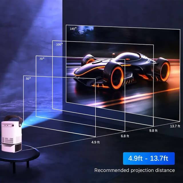 TS-2 Integrated Liftable Smart Projector 1080p 140inch