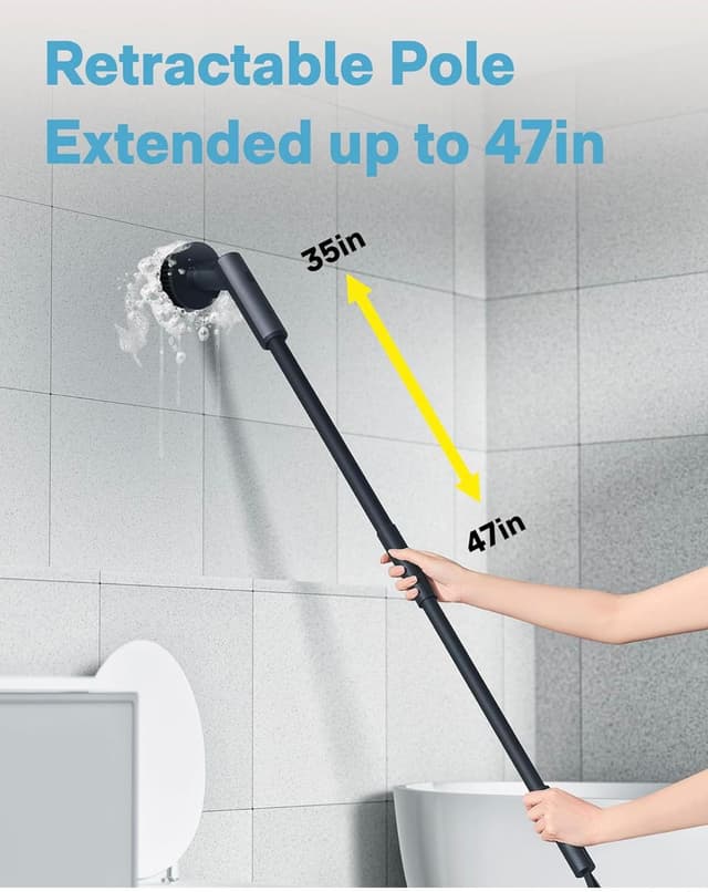 فرشاة تنظيف كهربائية دوارة هوتو للمطبخ والأرضيات 4000 مللي أمبير Hoto Electric Spin Scrubber