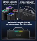 سماعات سبيكر مكبر صوت مع مايك لاسلكي 18000 مللي أمبير Wekome Beluga D2 Outdoor Wireless Speaker