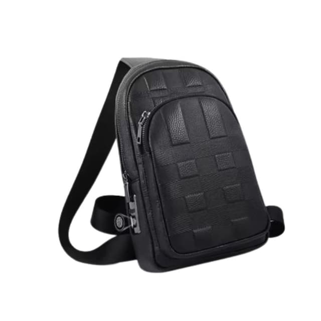 شنطة كتف رجالي جلد بالبصمة Anti theft Fingerprint Crossbody Bag