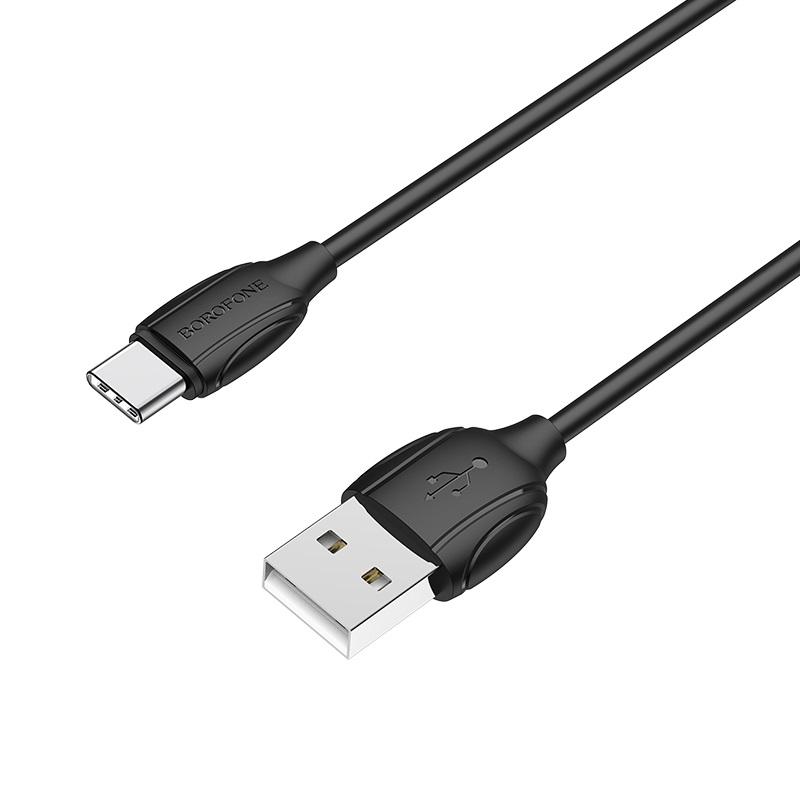 سلك شاحن تايب سي بوروفون 1 متر Borofone USB to USB-C Charging Cable BX19