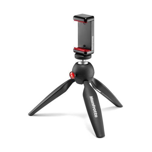 ترايبود كاميرا مانفروتو 1/4 بوصة مع حامل للجوال صناعة ايطالية Manfrotto Pixi 2 Mini Tripod With Smartphone Clamp