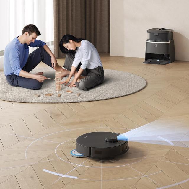 مكنسة روبوت التنظيف ايكوفاكس T30 برو أومني 11000 باسكال 5200 مللي أمبير Ecovacs T30 Pro Omni Robot Cleaner