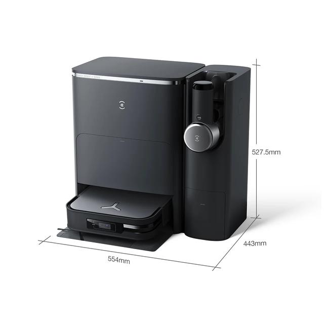 مكنسة روبوت التنظيف مع مكنسة كهربائية لاسلكية مدمجة ايكوفاكس كومبو 8700 باسكال Ecovacs X2 Combo All-in-one Robot Vacuum